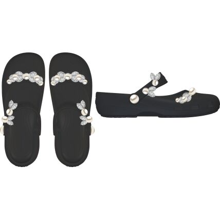 Crocs™ Classic Pearls Ballet Women's Black