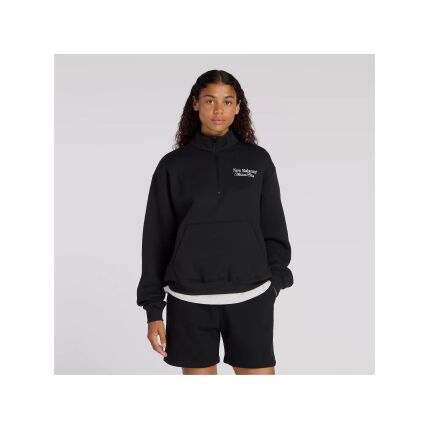 New Balance Linear Graphic Half Zip Black